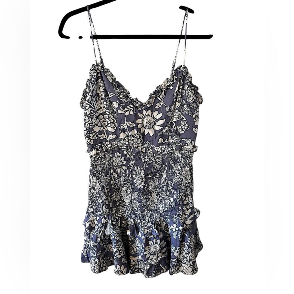 Hello Molly Blue Floral Mini Dress
